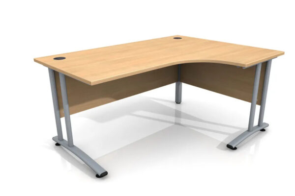 1600m Site Office Right Hand Curved Desk